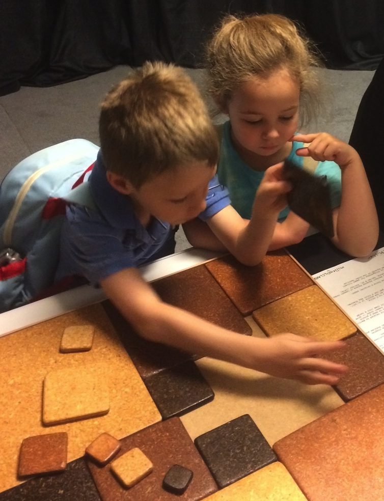 Kids playing with Squares