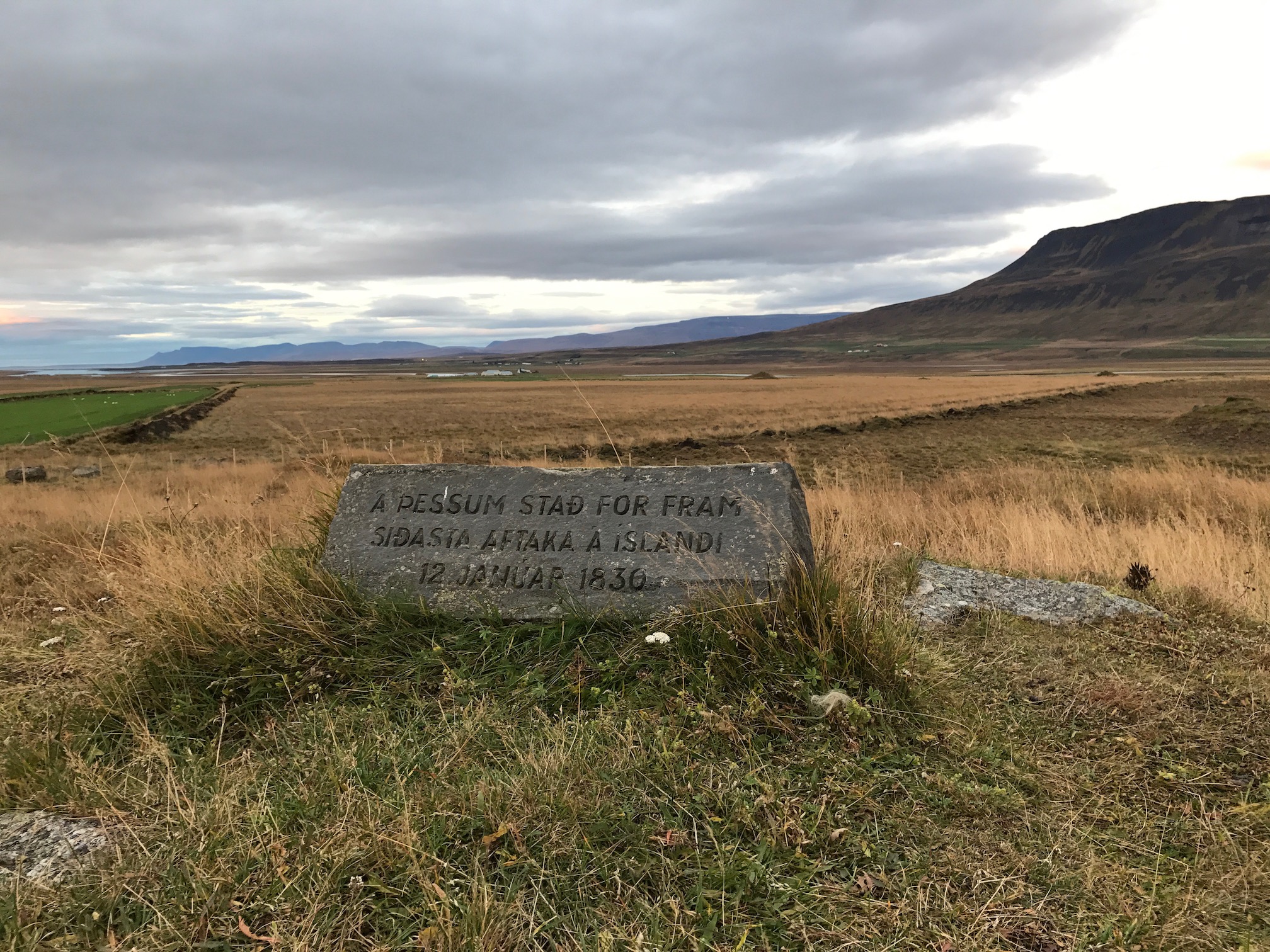 Site of last public Execution in Iceland